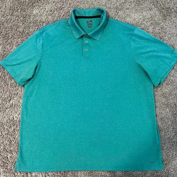 Champion Other - Men's Shirt XXL Green Polo Shirt Champion Polo Shirt Size XXL/TTG